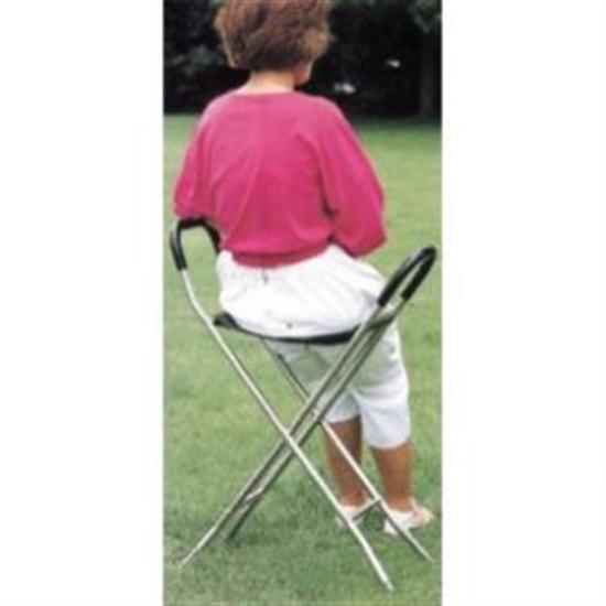 Aluminium Walking Stick Stool Lightweight and Foldable.